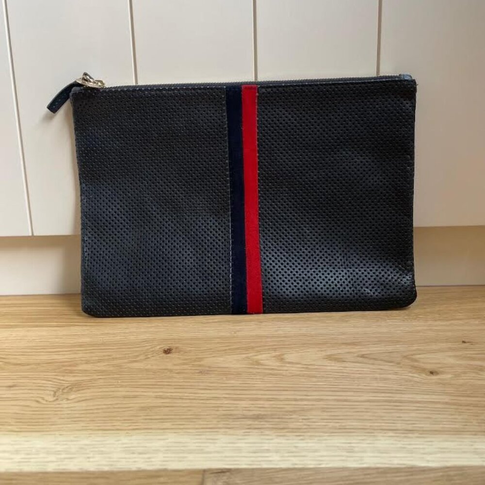 Clare V Perforated Suede Purse